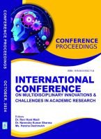 INTERNATIONAL CONFERENCE ICICAR OCT.14-15,2024