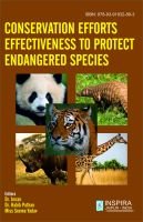 CONSERVATION EFFORTS EFFECTIVENESS TO...  (ISBN: 978-93-91932-89-3) CONSERVATION EFFORTS EFFECTIVENESS TO...  (ISBN: 978-93-91932-89-3)