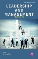 LEADERSHIP AND MANAGEMENT (Edition-II) (ISBN : 978-81-975037-9-5)