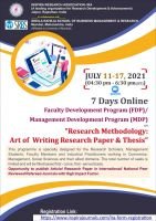 7 DAYS ONLINE FDP/MDP ON RESEARCH METHODOLOGY 